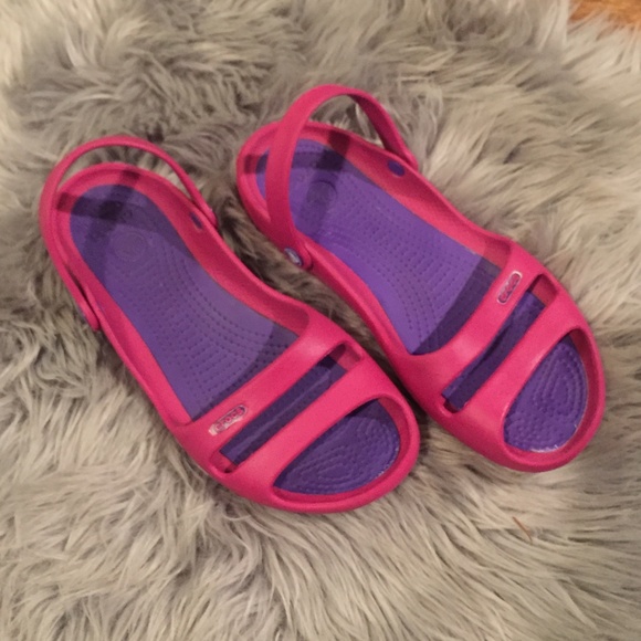CROCS Shoes - Crocs Cleo II Sandal Pink Purple 9